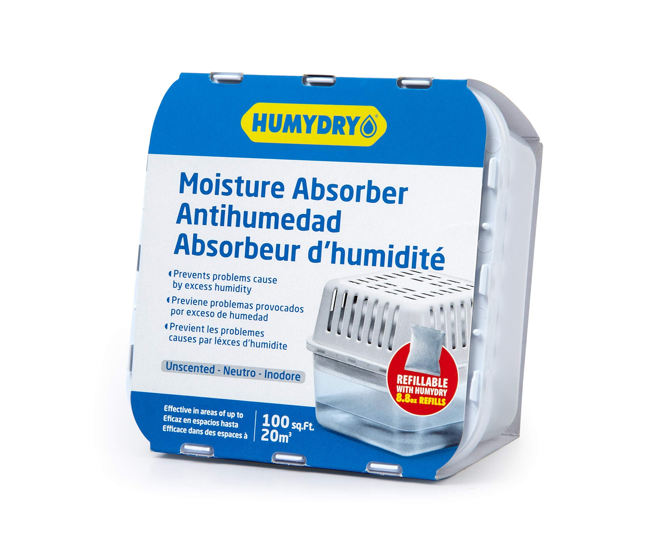 Humydry Usa250Ac12 Compact Unscented Moisture Absorbers, 8.8 Ounce